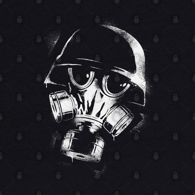 Spray Painted Gas mask by R-evolution_GFX